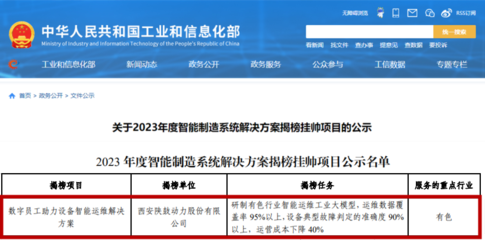 陜鼓方案入選工信部智能制造系統解決方案揭榜掛帥項目，引領供應鏈管理創新